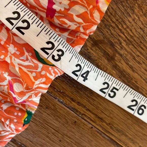 Loft NWOT bird floral peplum tie back tank 2 - Picture 9 of 11